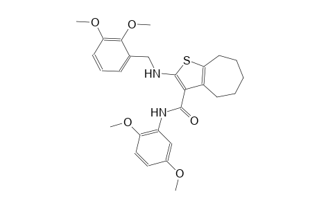 4H-cyclohepta[b]thiophene-3-carboxamide, N-(2,5-dimethoxyphenyl)-2-[[(2,3-dimethoxyphenyl)methyl]amino]-5,6,7,8-tetrahydro-