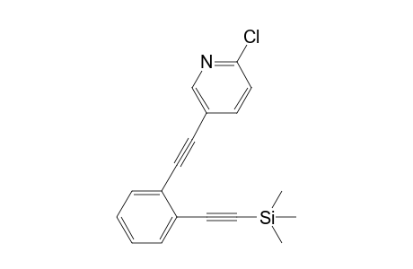 2-[2-[2-(6-chloranylpyridin-3-yl)ethynyl]phenyl]ethynyl-trimethyl-silane