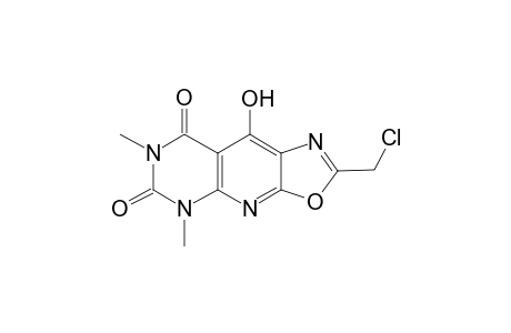 Oxazolo[5,4-b]pyrimido[5,4-E]pyrimidine-6,8(5H,7H)-dione, 2-chloromethyl-9-hydroxy-5,7-dimethyl-