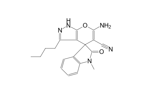 6'-amino-3'-butyl-1-methyl-2-oxo-1'H-spiro[indoline-3,4'-pyrano[2,3-c]pyrazole]-5'-carbonitrile