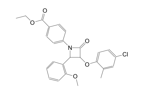 benzoic acid, 4-[3-(4-chloro-2-methylphenoxy)-2-(2-methoxyphenyl)-4-oxo-1-azetidinyl]-, ethyl ester