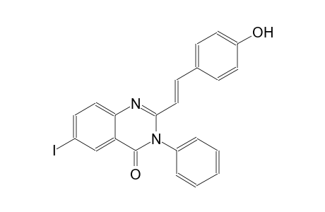 2-[(E)-2-(4-hydroxyphenyl)ethenyl]-6-iodo-3-phenyl-4(3H)-quinazolinone