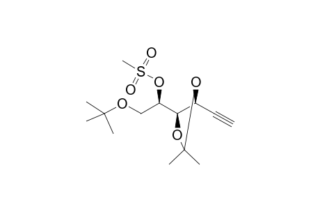 (2R,3R,4S)-1-tert-Butyl-2-O-methylsulfonyl-3,4-O-isopropylidenehex-5-yne-1,2,3,4-tetraol