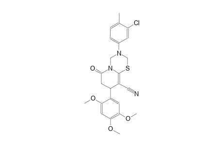 2H,6H-pyrido[2,1-b][1,3,5]thiadiazine-9-carbonitrile, 3-(3-chloro-4-methylphenyl)-3,4,7,8-tetrahydro-6-oxo-8-(2,4,5-trimethoxyphenyl)-