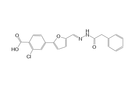 2-chloro-4-(5-{(E)-[(phenylacetyl)hydrazono]methyl}-2-furyl)benzoic acid
