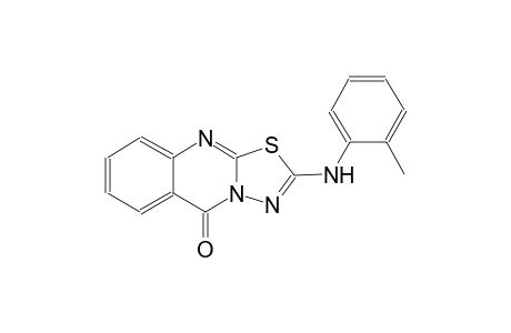 5H-[1,3,4]thiadiazolo[2,3-b]quinazolin-5-one, 2-[(2-methylphenyl)amino]-