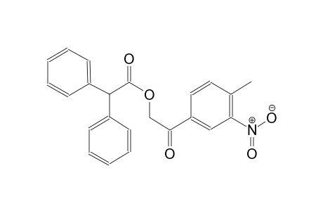 2-(4-methyl-3-nitrophenyl)-2-oxoethyl diphenylacetate