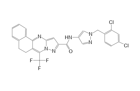 N-[1-(2,4-dichlorobenzyl)-1H-pyrazol-4-yl]-7-(trifluoromethyl)-5,6-dihydrobenzo[h]pyrazolo[5,1-b]quinazoline-10-carboxamide