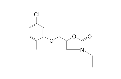 5-[(5-CHLORO-o-TOLYLOXY)METHYL]-3-ETHYL-2-OXAZOLIDINONE