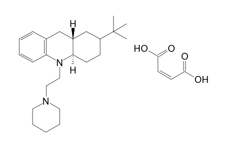 (4aR,9aS)-2-(t-Butyl)-10-[2'-(1'-piperidyl)ethyl]-(octahydro)-acridine-maleate