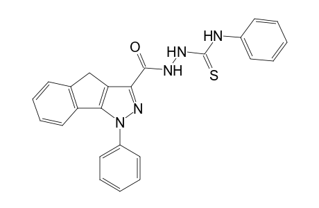 N-Phenyl-2-(1-phenyl-1,4-dihydroindeno[1,2-c]pyrazole-3-carbonyl)hydrazine-carbothioamide