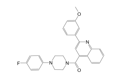 4-{[4-(4-fluorophenyl)-1-piperazinyl]carbonyl}-2-(3-methoxyphenyl)quinoline