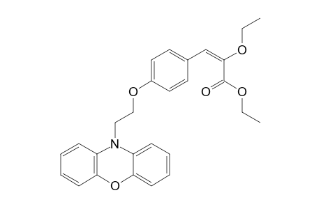 (E)-2-ethoxy-3-[4-(2-phenoxazin-10-ylethoxy)phenyl]acrylic acid ethyl ester