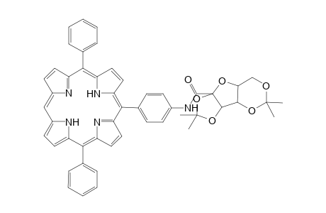 5-{p-[(-)-2,3:4,6-di-O-isopropylidene-L-gulo-hex-2-ulofuranosonamido]phenyl}-10,20-diphenylporphyrin