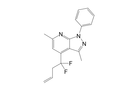 4-(1,1-Difluorobut-3-enyl)-3,6-dimethyl-1-phenyl-1H-pyrazolo[3,4-b]pyridine