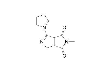 6-Pyrrolidinyl-3-methyl-3,7-diazabicyclo[3.3.0]oct-6-ene-2,4-dione