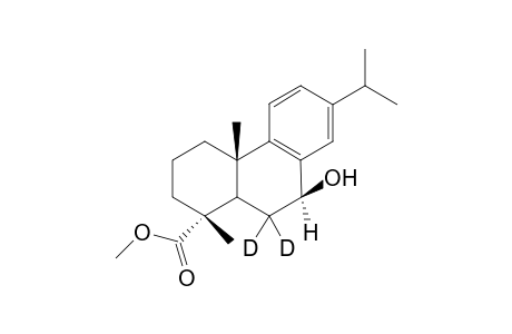 Methyl 7.beta.-hydroxy-6,6-dideuterio-dehydroabietate