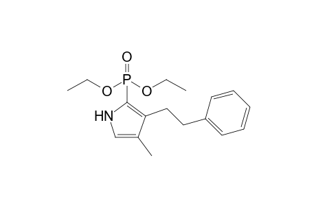 Diethyl 3-phenethyl-4-methyl-2-pyrrolylphosphonate
