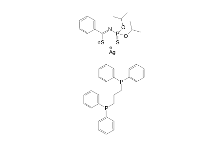(Z)-N-Diisopropoxyphosphinothioylbenzenecarboximidothioate 3-diphenylphosphanylpropyl(diphenyl)phosphane silver(I)