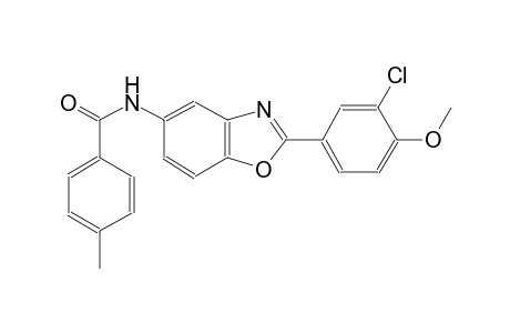 benzamide, N-[2-(3-chloro-4-methoxyphenyl)-5-benzoxazolyl]-4-methyl-
