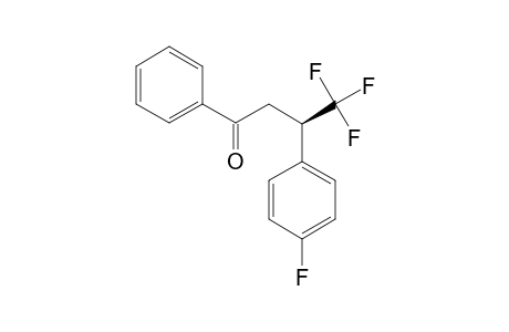 4,4,4-TRIFLUORO-3-(4-FLUOROPHENYL)-1-PHENYL-1-BUTANONE