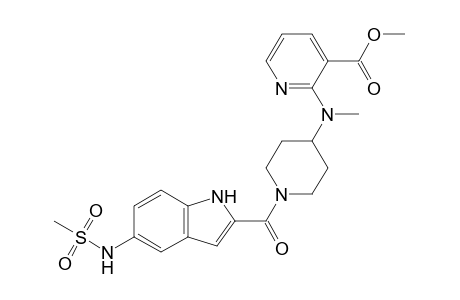 2-[[1-[5-(methanesulfonamido)-1H-indole-2-carbonyl]-4-piperidyl]-methyl-amino]nicotinic acid methyl ester