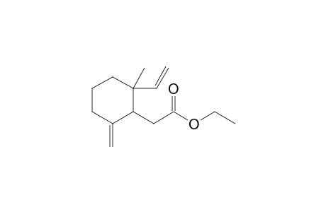 Ethyl 2-( 2'-ethenyl-2'-methyl-6'-methylenecyclohexyl)ethanoate