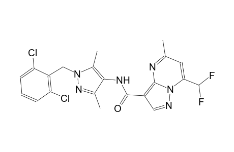 N-[1-(2,6-dichlorobenzyl)-3,5-dimethyl-1H-pyrazol-4-yl]-7-(difluoromethyl)-5-methylpyrazolo[1,5-a]pyrimidine-3-carboxamide