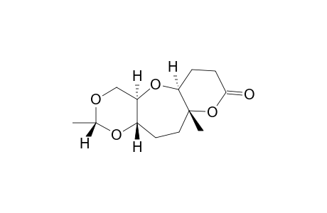 (2R,4aR,5aS,9aR,11aS)-2,9a-dimethyloctahydro-[1,3]dioxino[5,4-b]pyrano[2,3-f]oxepin-8(5aH)-one