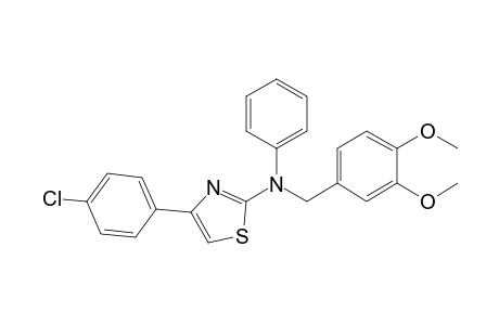 4-(4-Chlorophenyl)-2-[N-(3,4-dimethoxybenzyl)-N-phenylamino]thiazole
