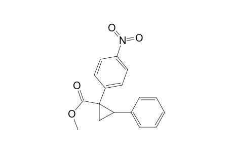 Cyclopropanecarboxylic acid, 1-(4-nitrophenyl)-2-phenyl-, methyl ester, trans-(.+-.)-