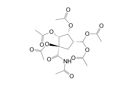 Cyclopentanecarboxamide, N-acetyl-1,2,3-tris(acetyloxy)-4-[bis(acetyloxy)methyl]-, (1.alpha.,2.alpha.,3.alpha.,4.alpha.)-(.+-.)-