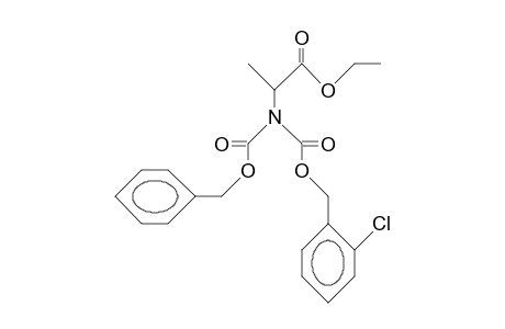 N-Benzyloxycarbonyl-N-(2-chloro-benzyloxycarbonyl)-alanine ethyl ester