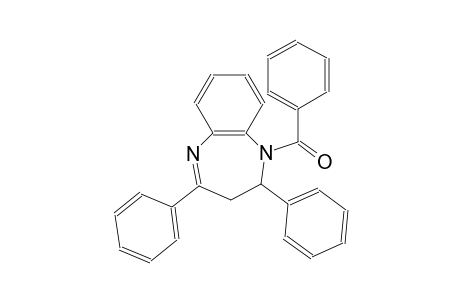 1H-1,5-benzodiazepine, 1-benzoyl-2,3-dihydro-2,4-diphenyl-