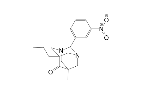 5-methyl-2-(3-nitrophenyl)-7-propyl-1,3-diazatricyclo[3.3.1.1~3,7~]decan-6-one