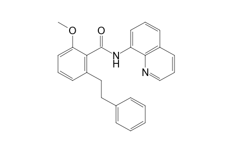 2-Methoxy-6-phenethyl-N-(quinolin-8-yl)benzamide