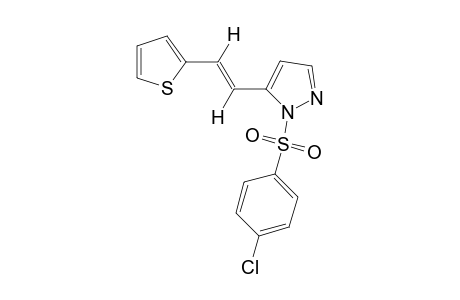 1-[(p-chlorophenyl)sulfonyl]-5-[trans-2-(2-thienyl)vinyl]pyrazole