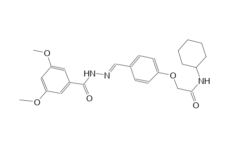 N-cyclohexyl-2-(4-{(E)-[(3,5-dimethoxybenzoyl)hydrazono]methyl}phenoxy)acetamide
