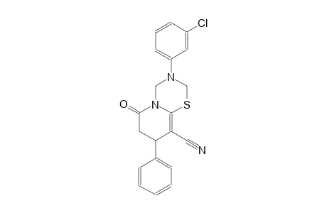 2H,6H-pyrido[2,1-b][1,3,5]thiadiazine-9-carbonitrile, 3-(3-chlorophenyl)-3,4,7,8-tetrahydro-6-oxo-8-phenyl-