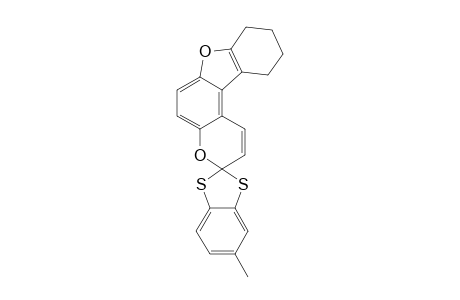 5-METHYL-1',2'-TETRAMETHYLENESPIRO-[BENZO-1,3-DITHIO-2,7'-7H-FURO-[3,2-F]-2H-1-BENZOPYRAN]