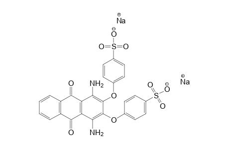 Benzenesulfonic acid, 4,4'-[(1,4-diamino-9,10-dihydro-9,10-dioxo-2,3-anthracenediyl)bis(oxy)]bis-, disodium salt