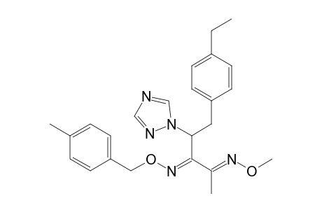 2,3-Pentanedione, 5-(4-ethylphenyl)-4-(1H-1,2,4-triazol-1-yl)-, 2-(O-methyloxime) 3-[O-[(4-methylphenyl)methyl]oxime]