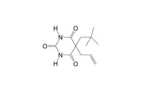 2,4,6(1H,3H,5H)-Pyrimidinetrione, 5-(2,2-dimethylpropyl)-5-(2-propenyl)-