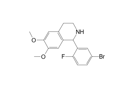 1-(5-bromanyl-2-fluoranyl-phenyl)-6,7-dimethoxy-1,2,3,4-tetrahydroisoquinoline