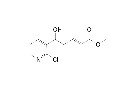 (E)-methyl 5-(2-chloropyridin-3-yl)-5-hydroxypent-2-enoate
