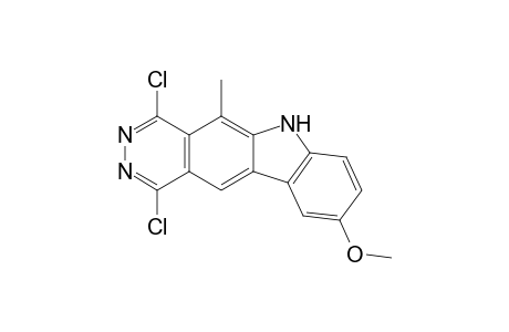 1,4-Dichloro-9-methoxy-5-methyl-6H-pyridazino[4,5-b]carbazole