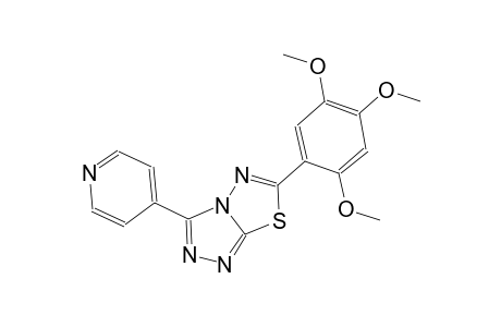 3-(4-pyridinyl)-6-(2,4,5-trimethoxyphenyl)[1,2,4]triazolo[3,4-b][1,3,4]thiadiazole