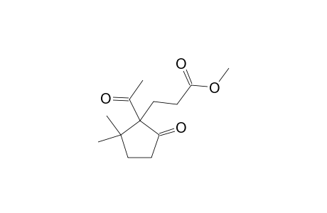 Methyl 3-(1-acetyl-2,2-dimethyl-5-oxocyclopentyl)propanoate