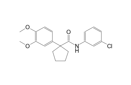N-(3-chlorophenyl)-1-(3,4-dimethoxyphenyl)cyclopentanecarboxamide