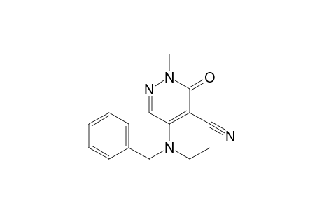 5-[Benzyl(ethyl)amino]-2-methyl-3-oxo-2,3-dihydropyridazine-4-carbonitrile
